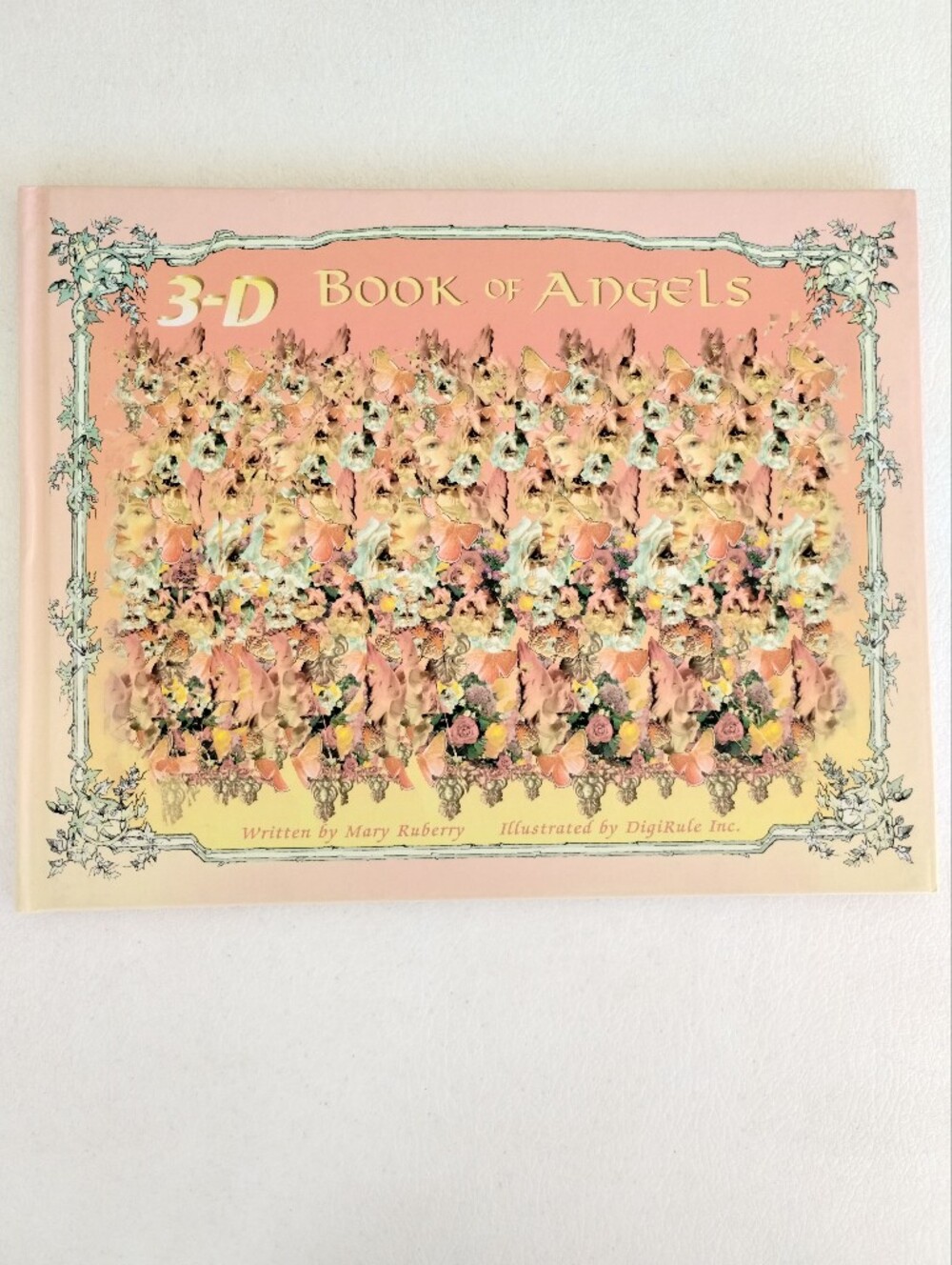 3-D Book of Angels Vintage 3D Picture Book - Pink & Cream Cover